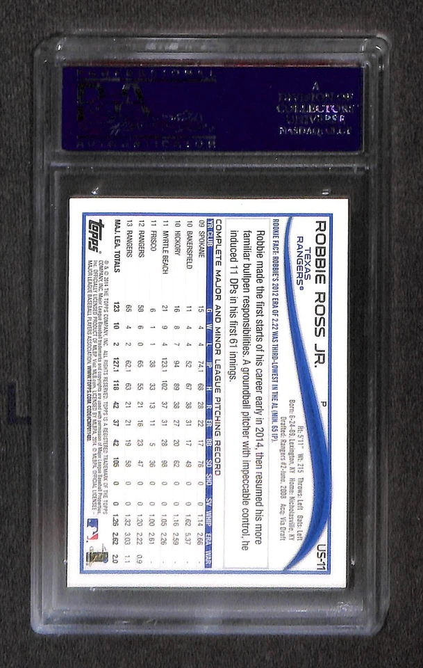 2014 TOPPS UPDATE #US11 ROBBIE ROSS JR. PSA 10 GEM-MT 24141860  - Image 2 of 3