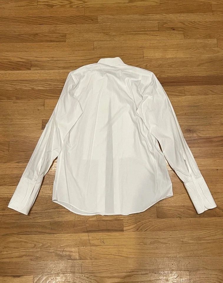 VNTG Burberrys Of London Tuxedo Shirt Pleated Bib Formal Dress Shirt 15.5/36 USA - Image 2 of 4