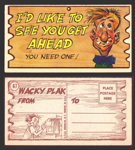 Wacky Plaks 1959 Topps Vintage Trading Cards You Pick Singles #1-88 - Picture 86 of 104