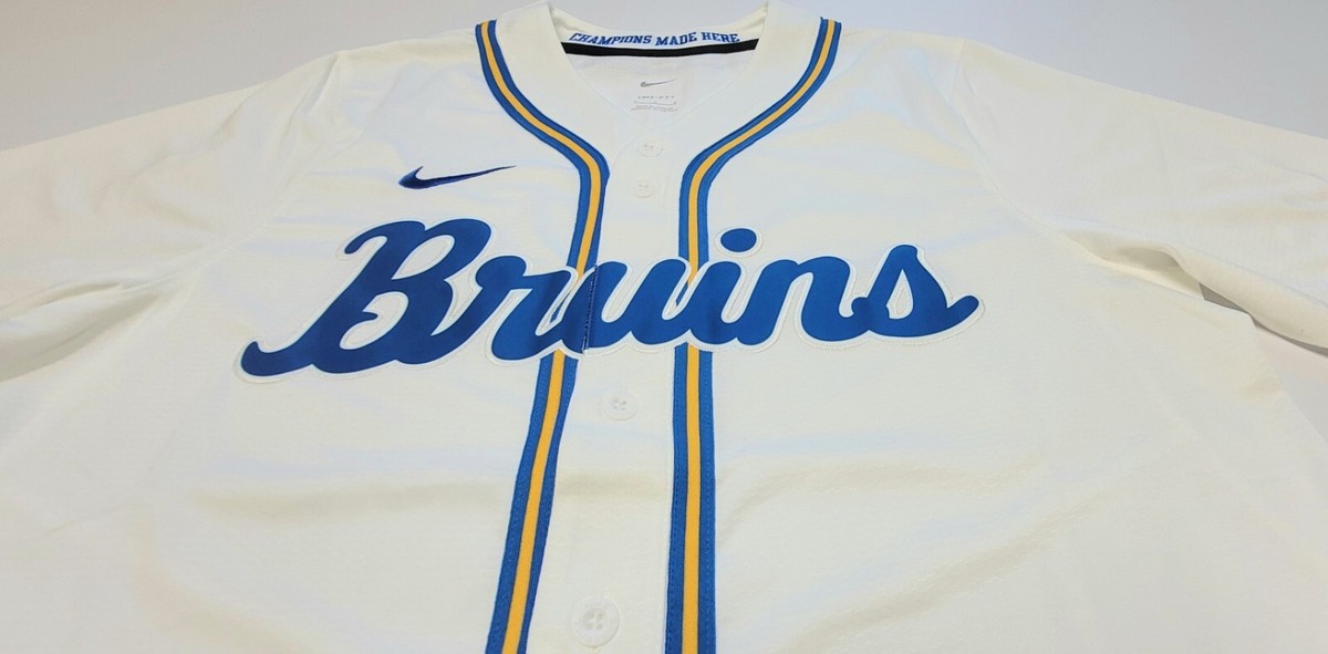 Nike UCLA Bruins Full Button Replica Baseball Jersey J000354