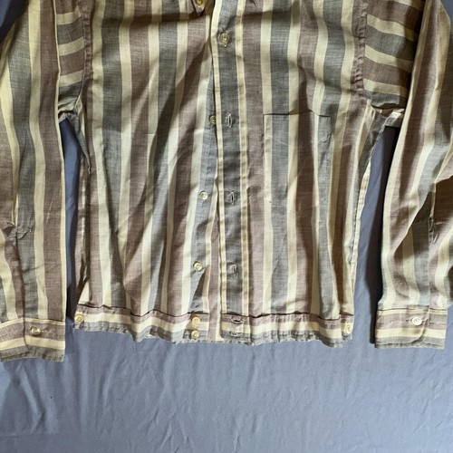 Vintage Striped Button-Up Shirt Sears Boyswear Size 14 - Picture 3 of 7