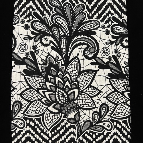 EVA FRANCO $143 Floral Midi Pencil Skirt 4 anthropologie Black/Ivory Jacquard - Picture 2 of 9