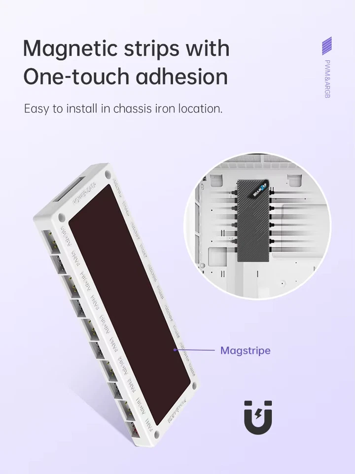 10 Port A-RGB + PWM Splitter Hub Lüfter Adapter 120mm Case Fan 3-Pin 4-Pin LED - Bild 4 von 4