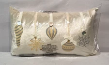 NWT Studio 773 Eastern Accents Metallic Ornaments Lumbar Pillow Cover & Insert
