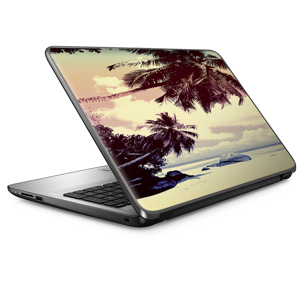 Skin Vinyl Pour Ordinateur Portable 13 Pouces - Motif Palmiers Vintage Beach - Neuf