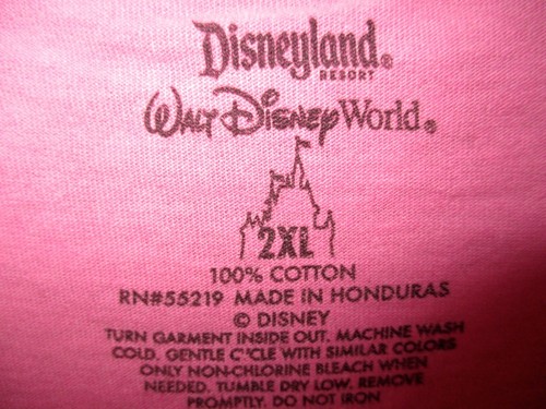 NWT Walt Disney World Pink Graphic Ladies Plus Size 2XL Shirt Colorful Fast Ship - Picture 3 of 10
