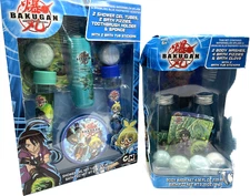 Bakugan Battle Brawlers 2 Bath Sets NIB Bath Fizzies Shower Gel Sponge Glove Lot