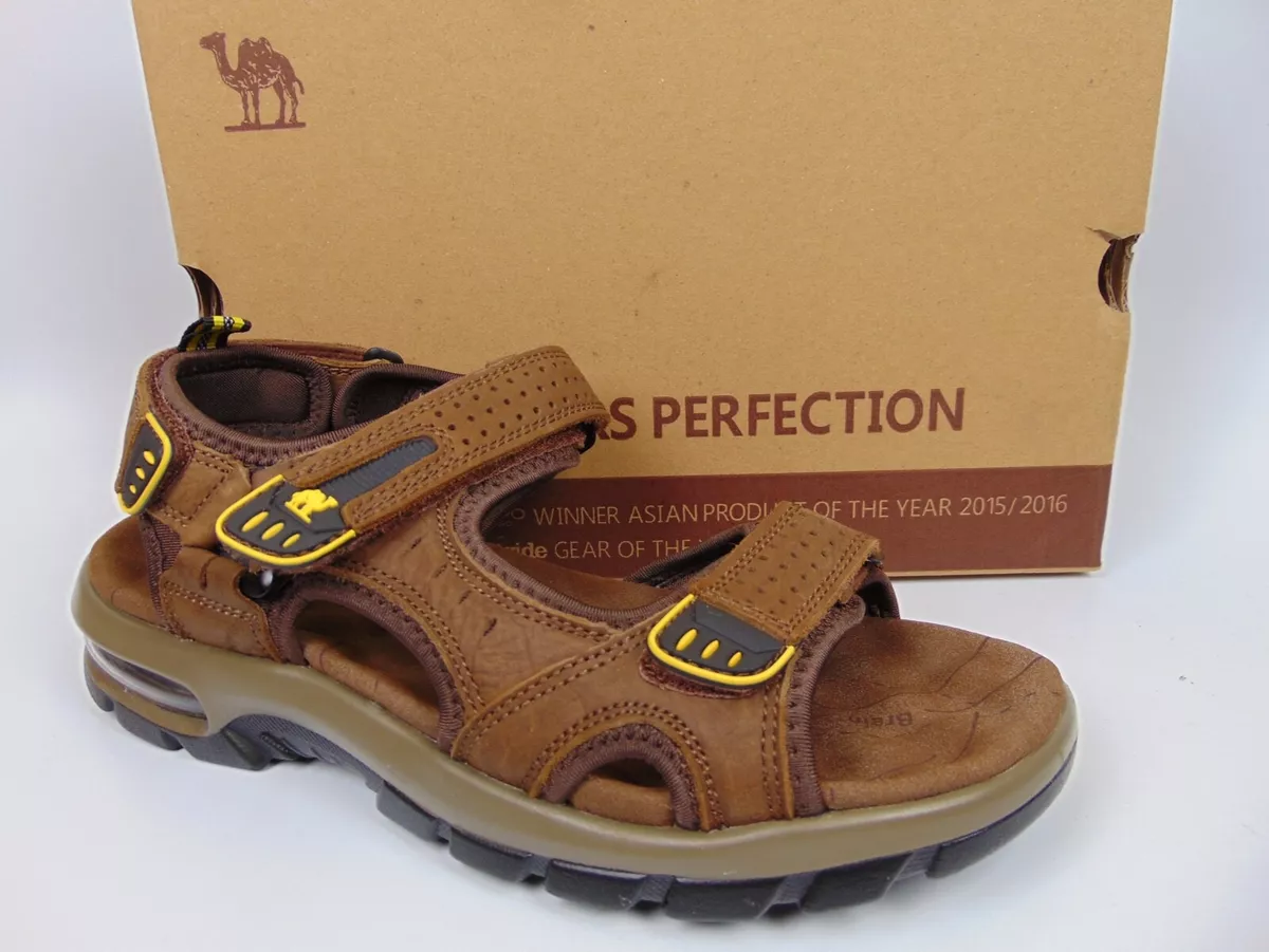 Camel crown hotsell men's leather sandals