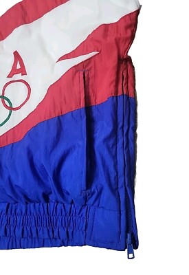 Vintage USA Olympics Windbreaker Apex One 1/4 Zip Jacket