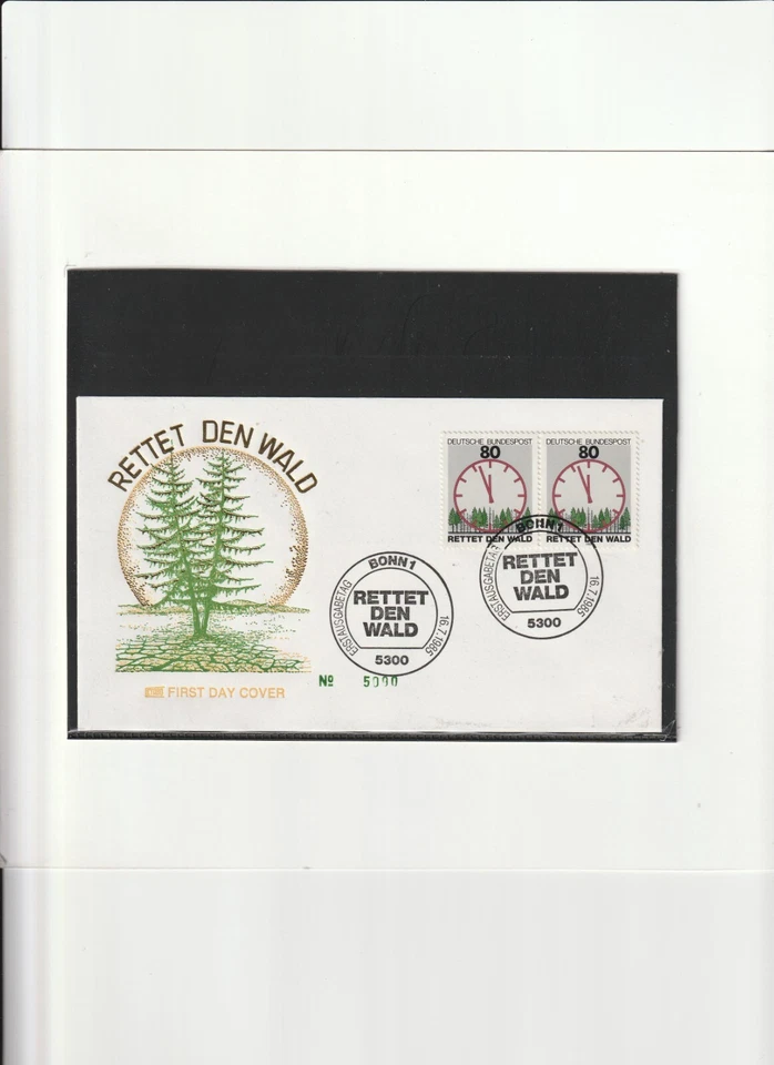 2er Paar BRD - FDC Mi. Nr. 1253  " Rettet den Wald " selten !!! - Bild 1 von 1
