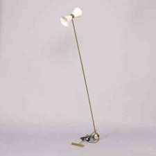 Lampadaires du siècle 1920 blanc moderne émail italien Spoutnik vintage fait ...