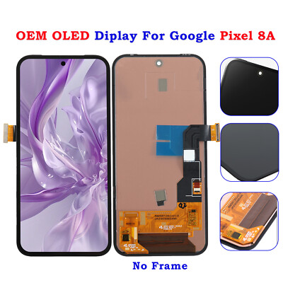 OEM OLED For Google Pixel 8A LCD Display Screen Replacement Digitizer Assembly