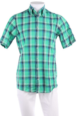 REDMOND Kurzarm-Hemd mit Button-down-Kragen S smaragdgrün