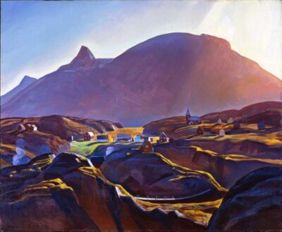 #ad Holsteinberg Greenland Rockwell Kent 1930s Arctic Landscape Art Print to Frame $85.00