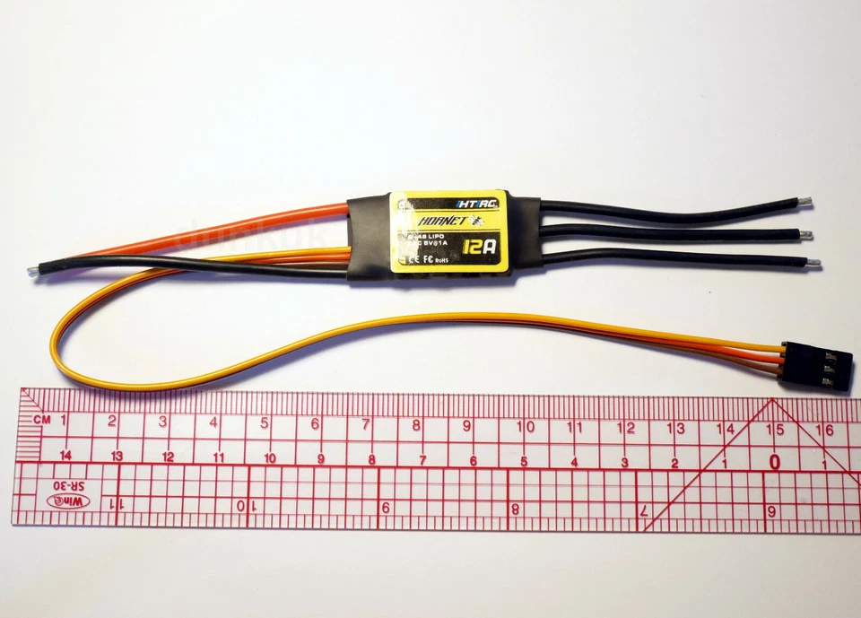 Hornet 12a ESC 2S-4S Brushless Motor Plane Speed Controller RC 12 Amp UK 10a - Image 2 of 2