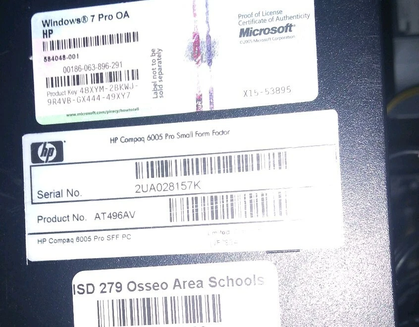 Win10 pro HP Compaq 6005 Elite AMD Athlon Processor 2.8GHz 8GB Ram 250GB HD wifi - Image 3 of 3