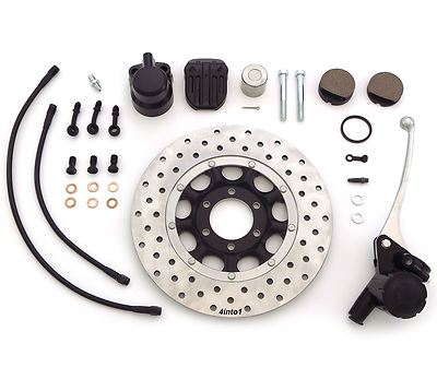 Ultimate Performance Front Brake Kit - Stainless Lines - Honda CB450K/500/550