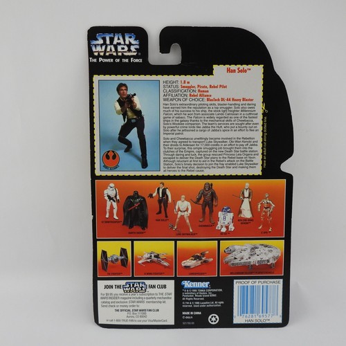 Vintage Star Wars Power of The Force 1995 Han Solo Gear New Sealed - Picture 3 of 3