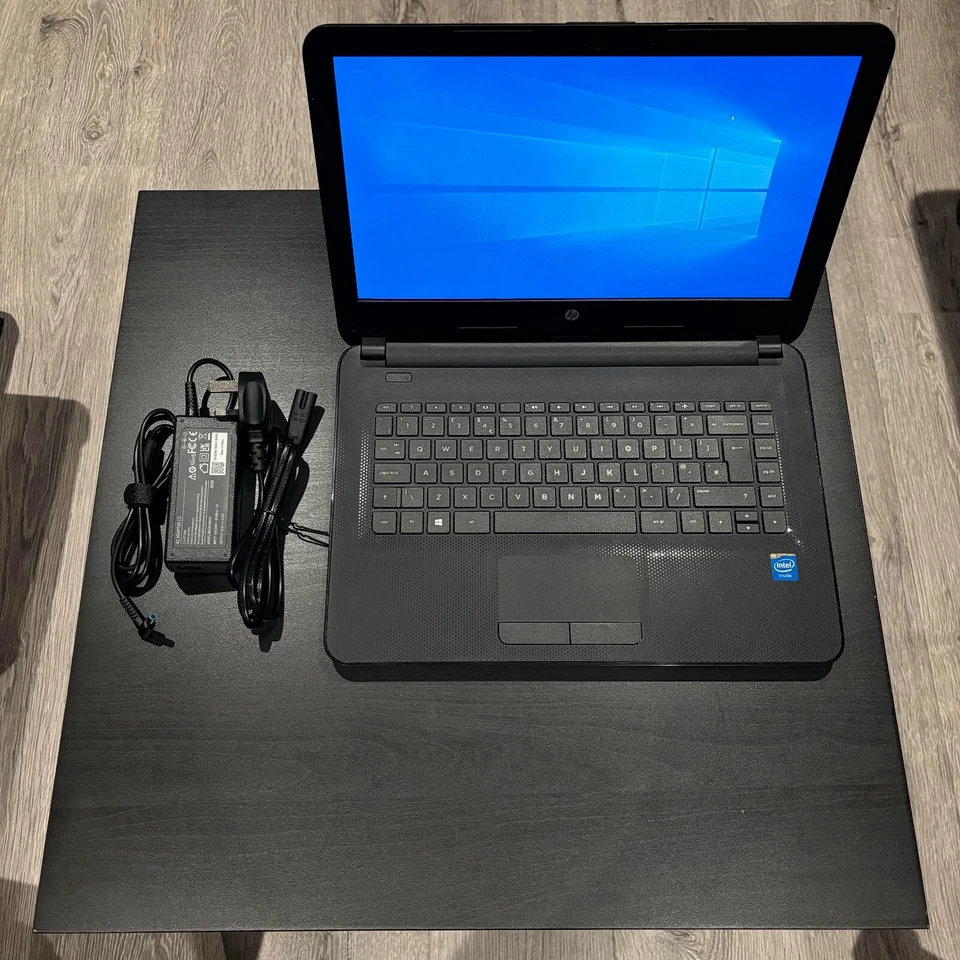 HP 14 Laptop - Intel(R) Celeron(R), Used, Black, 14" Display, Ready to use  - Image 2 of 4