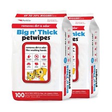 Pet Wipes for Dogs and Cats 200 Large Wipes - Removes Dirt  Odor Like Washin...
