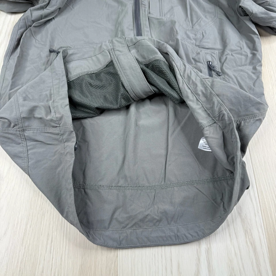 Chaqueta de ciclismo de rally con cremallera completa forrada elástica gris Outdoor Research para hombre talla L Foto 4 de 4