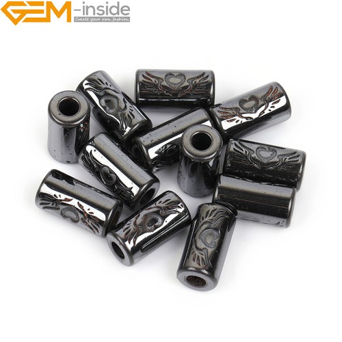 Cuentas de hematita negras naturales fabricación de joyas poder energía chakra 15" moneda cruz - Imagen 95 de 360