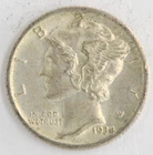 United States 1934 Mercury Dime 10 Cents 90% Silver Philadelphia Mint Coin