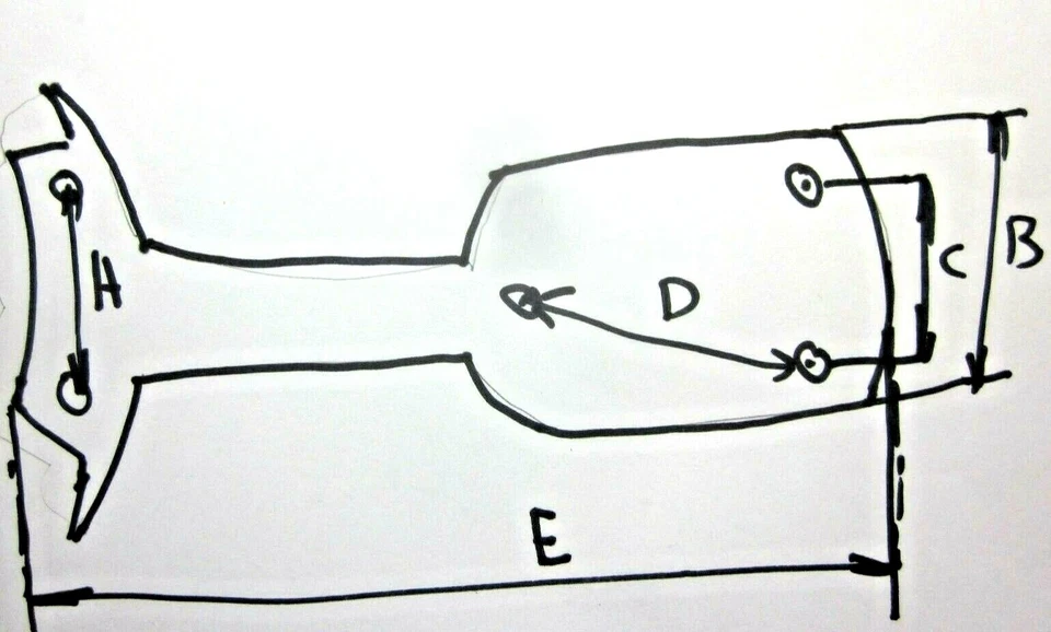 Ceiling Fan Paddle Bracket Arm Satin Dark Bronze ORB 2" Width Sketch 1 Vintage - Image 2 of 4