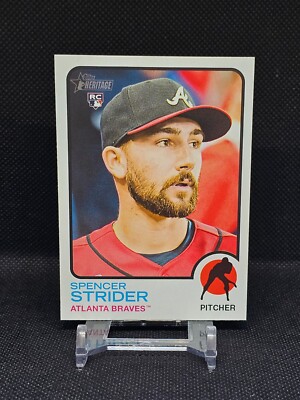 2022 Topps Baseball Heritage High Number RC Spencer Strider #521 Atlanta Braves