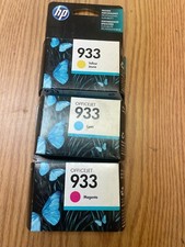 HP GENUINE 933 Color Ink 3-PACK in  RETAIL BOXES EXP 2015/2016 - OFFICEJET 6600