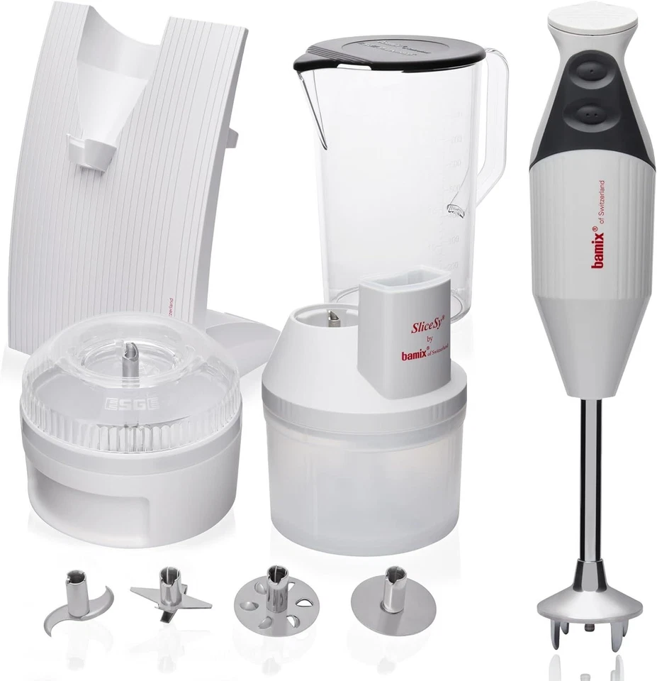Bamix SwissLine Superbox Professional Immersion Blender 350W, includes 3x Blade 