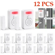 Entry Door Alarm Wireless Voice Windows Reminder Loud 90 dB for Home Security×12