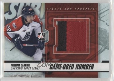 2012-13 ITG Heroes and Prospects Black Number /6 William Carrier #SSM-27 1e15