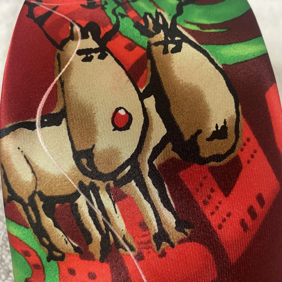 Corbata Garcia Hombre Talla Única Rojo Drácula Claus Colección 60 Reno Navidad Foto 2 de 4