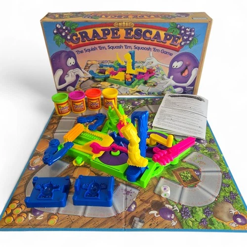 Grape Escape Board Game Vintage 1992 Parker Brothers **Complete w/No Dough**