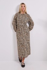 Dorothy Perkins Animal Midi Dress Womens Daywear Dresses