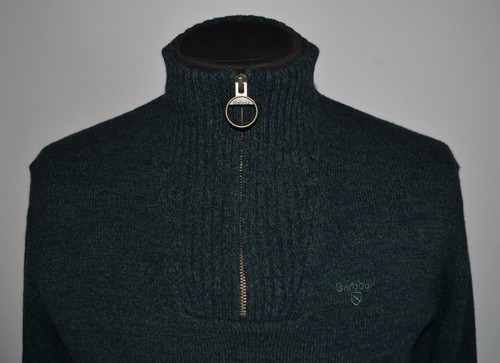Maglione Barbour 1/4 zip lana taglia M - Foto 2 di 9