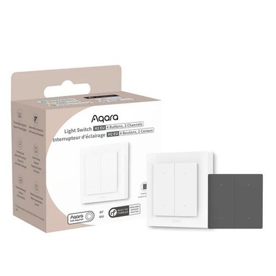 AQARA Lichtschalter Smart H2, WS-K08D, 4 Buttons, 2 Channels