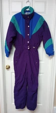 VTG Fera Skiwear Ski Snow Suit Ladies Size 10 Retro 70 80’s Retro colorblock Zip