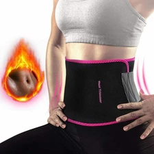 Men&Women Waist Trimmer Wrap Belt Burn Fat Sweat Body Shaper Weight Loss Girdle