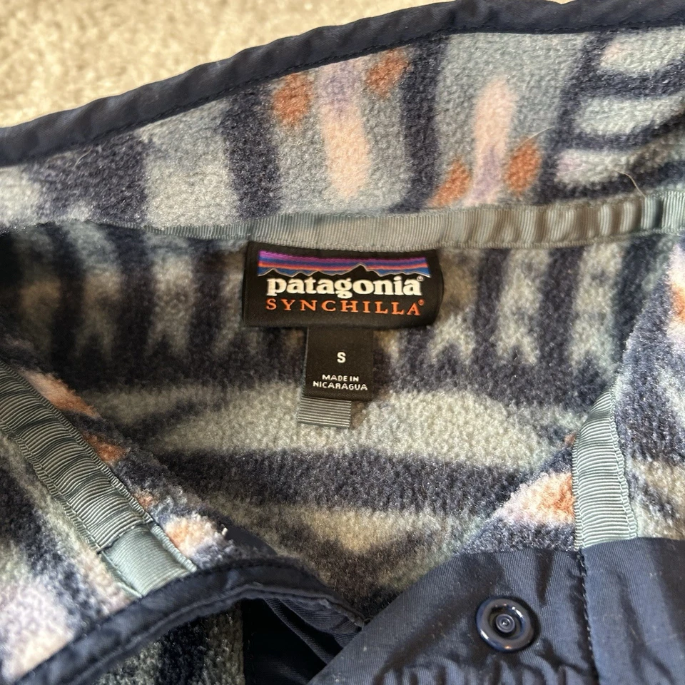 Patagonia Synchilla Snap-T polar para mujer pequeño azul Kuta Klash sombra azteca Foto 4 de 4