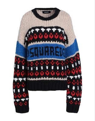 Dsquared2  Pullover Strick  Alpaka Wolle Gr. M - NEU - LP: 890 
