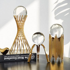 Gold Deko Kugel Skulptur | Modern Luxus