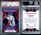 2024 Bowman U JAXSON DART Campus Icons Fuchsia  /150 Pop 5 PSA 10 NY Giants RC