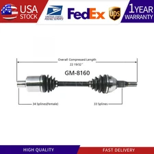 For 2001-2005 Buick Rendezvous Pontiac Aztek Front Left CV Axle Joint Half Shaft