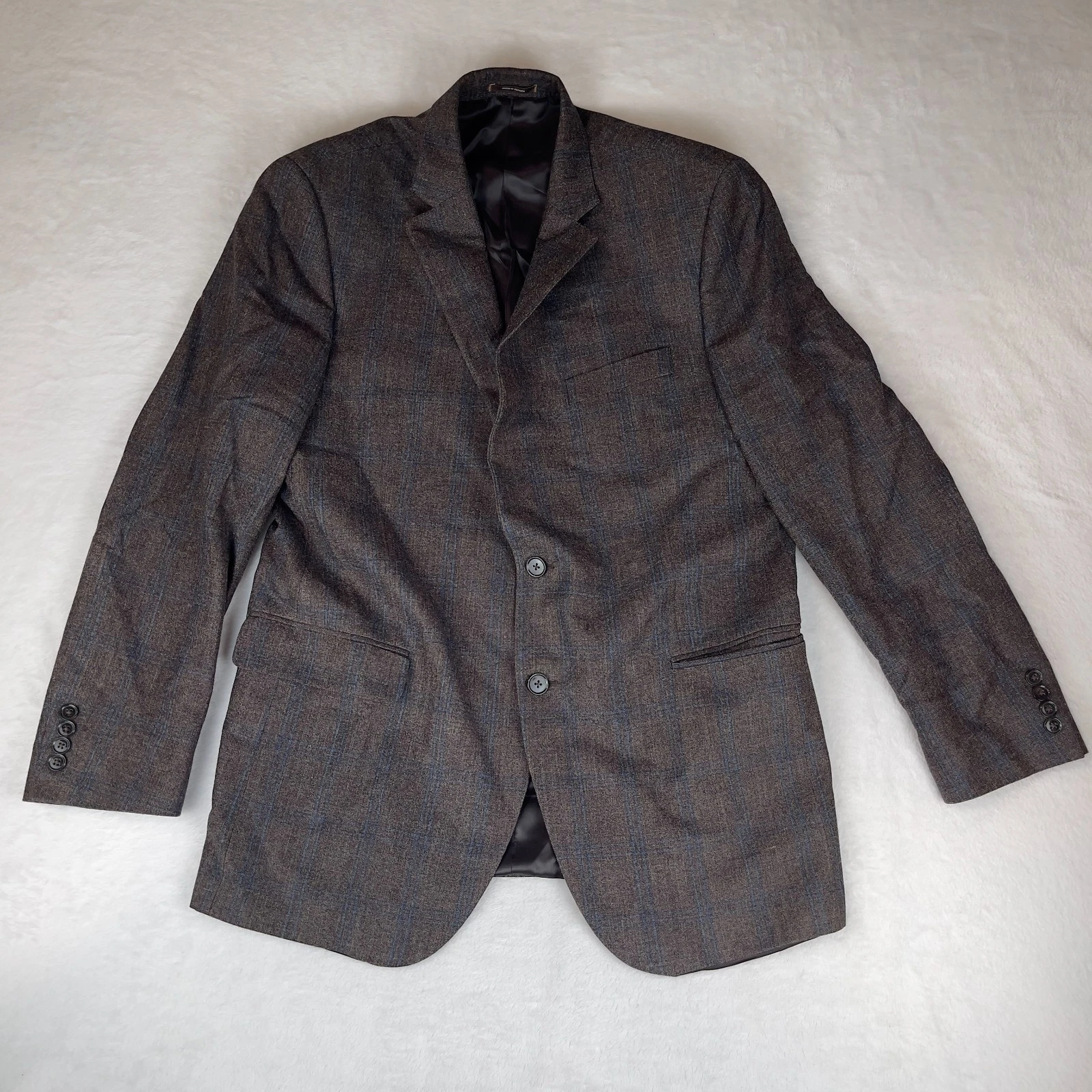 Men's Blazer Jacket Brown Plaid Lined Double Vented Notch Lapel Single Breasted
Opens in a new windo