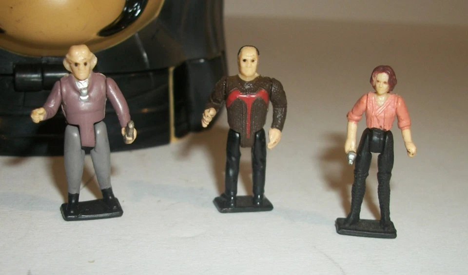 RARO Micro Máquinas Star Trek Worf Klingon Cabeza Juego 6 Figuras Galoob 1997. Foto 2 de 4