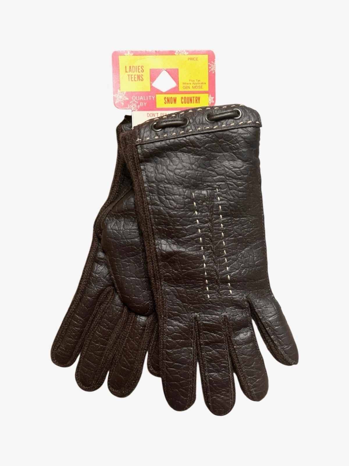 vintage snow country winter gloves womens size large deadstock NWT 80s