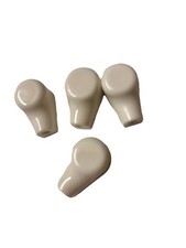 4 Pack White T8 Fluorescent Tube Bulb Holders 2 Pin Plastic Metal Sockets