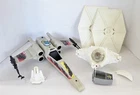 T-380 VINTAGE 80'S KENNER STAR WARS LOT X-WING, TIE FIGHTER & MORE FOR PARTS